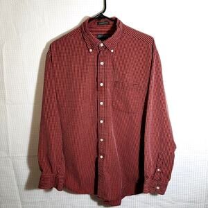 Lyle & Scott Men’s XL Red Yellow Blue Plaid Long Sleeve Button Down Shirt Cotton